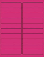 Tape Logic - 4" Long, Fluorescent Pink Paper Laser Label - For Laser Printers - USA Tool & Supply