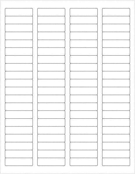 Tape Logic - 1-3/4" Long, White Polyester Laser Label - For Laser Printers - USA Tool & Supply