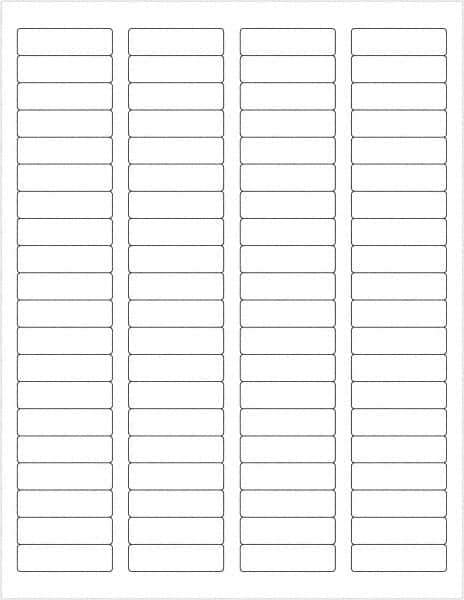 Tape Logic - 1-3/4" Long, White Paper Laser Label - For Laser Printers - USA Tool & Supply