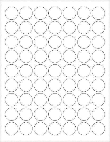 Tape Logic - 1" Long, White Paper Laser Label - For Laser Printers - USA Tool & Supply
