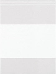 Value Collection - 18 x 20", 6 mil White Block Reclosable Polybags - Clear - USA Tool & Supply