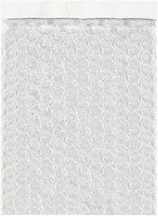 Made in USA - 15 x 15-1/2", Self-Seal Bubble Pouches - Clear - USA Tool & Supply