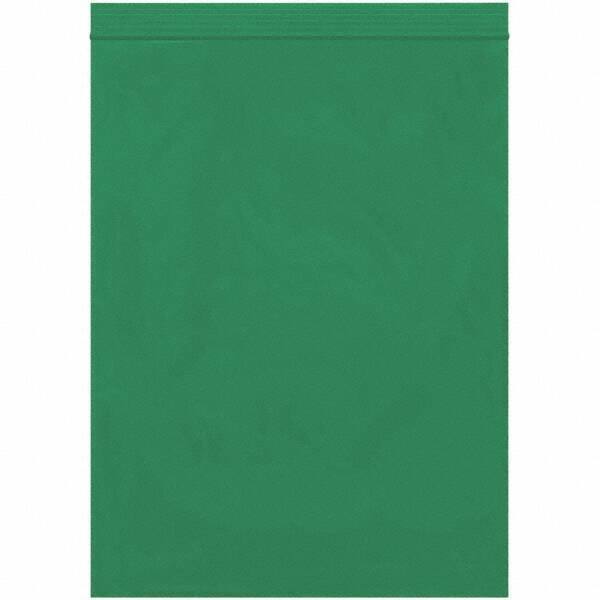 Value Collection - 9 x 12", 2 mil Reclosable Polybags - Green - USA Tool & Supply