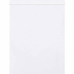 Value Collection - 8 x 10", 2 mil Reclosable Polybags - White - USA Tool & Supply