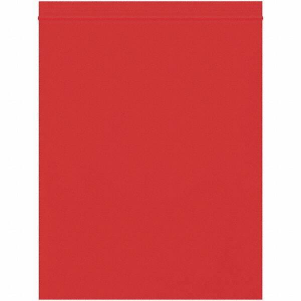 Value Collection - 8 x 10", 2 mil Reclosable Polybags - Red - USA Tool & Supply