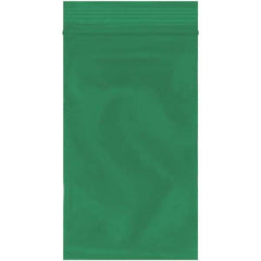 Value Collection - 3 x 5", 2 mil Reclosable Polybags - Green - USA Tool & Supply
