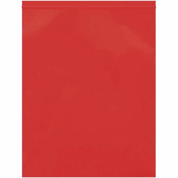 Value Collection - 12 x 15", 2 mil Reclosable Polybags - Red - USA Tool & Supply