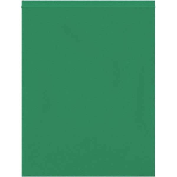 Value Collection - 12 x 15", 2 mil Reclosable Polybags - Green - USA Tool & Supply
