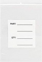 Value Collection - 9 x 12", 4 mil Parts Bag with Hang Holes - Clear - USA Tool & Supply