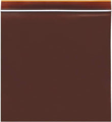Value Collection - 8 x 8", 3 mil Minigrip Reclosable Lab Guard UV Protection Bags - Amber - USA Tool & Supply