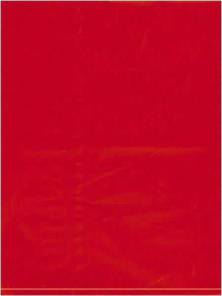 Value Collection - 9 x 12", 2 mil Flat Polybags - Red - USA Tool & Supply