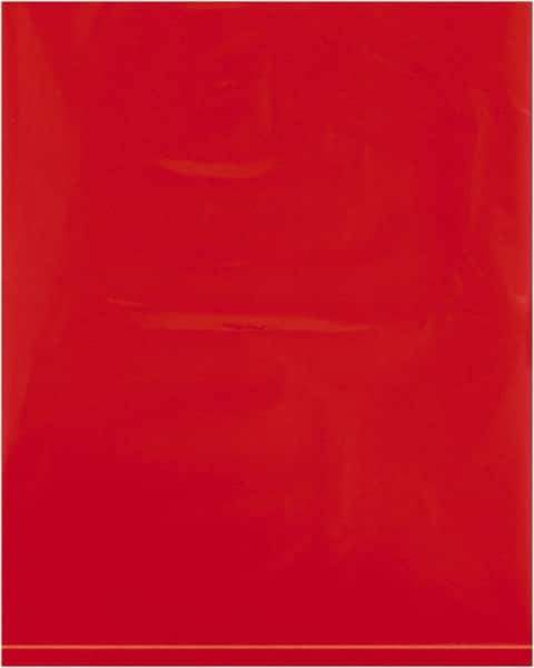 Value Collection - 8 x 10", 2 mil Flat Polybags - Red - USA Tool & Supply