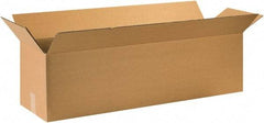 Made in USA - 12" Wide x 44" Long x 12" High Rectangle Corrugated Shipping Box - 1 Wall, Kraft (Color), 65 Lb Capacity - USA Tool & Supply