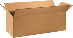 Made in USA - 12" Wide x 36" Long x 12" High Rectangle Heavy Duty Corrugated Box - 2 Walls, Kraft (Color), 100 Lb Capacity - USA Tool & Supply