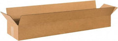 Made in USA - 11" Wide x 42" Long x 6" High Rectangle Corrugated Shipping Box - 1 Wall, Kraft (Color), 65 Lb Capacity - USA Tool & Supply