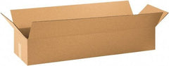 Made in USA - 10" Wide x 36" Long x 6" High Rectangle Corrugated Shipping Box - 1 Wall, Kraft (Color), 65 Lb Capacity - USA Tool & Supply