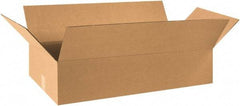 Made in USA - 16" Wide x 31" Long x 9" High Rectangle Corrugated Shipping Box - 1 Wall, Kraft (Color), 65 Lb Capacity - USA Tool & Supply