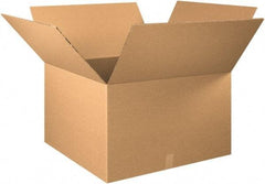 Made in USA - 30" Wide x 30" Long x 20" High Rectangle Heavy Duty Corrugated Box - 2 Walls, Kraft (Color), 100 Lb Capacity - USA Tool & Supply