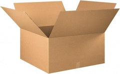 Made in USA - 30" Wide x 30" Long x 16" High Rectangle Corrugated Shipping Box - 1 Wall, Kraft (Color), 65 Lb Capacity - USA Tool & Supply