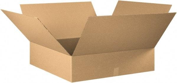 Made in USA - 32" Wide x 32" Long x 12" High Rectangle Corrugated Shipping Box - 1 Wall, Kraft (Color), 65 Lb Capacity - USA Tool & Supply