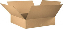 Made in USA - 32" Wide x 32" Long x 8" High Rectangle Corrugated Shipping Box - 1 Wall, Kraft (Color), 65 Lb Capacity - USA Tool & Supply