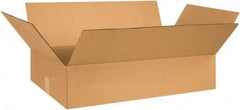 Made in USA - 18" Wide x 28" Long x 6" High Rectangle Corrugated Shipping Box - 1 Wall, Kraft (Color), 65 Lb Capacity - USA Tool & Supply
