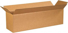 Made in USA - 10" Wide x 40" Long x 10" High Rectangle Corrugated Shipping Box - 1 Wall, Kraft (Color), 65 Lb Capacity - USA Tool & Supply