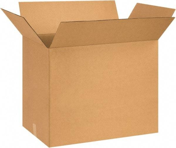 Made in USA - 17" Wide x 29" Long x 20" High Rectangle Corrugated Shipping Box - 1 Wall, Kraft (Color), 65 Lb Capacity - USA Tool & Supply