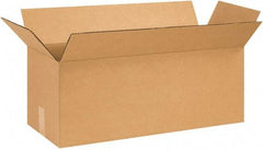 Made in USA - 10" Wide x 26" Long x 10" High Rectangle Corrugated Shipping Box - 1 Wall, Kraft (Color), 65 Lb Capacity - USA Tool & Supply