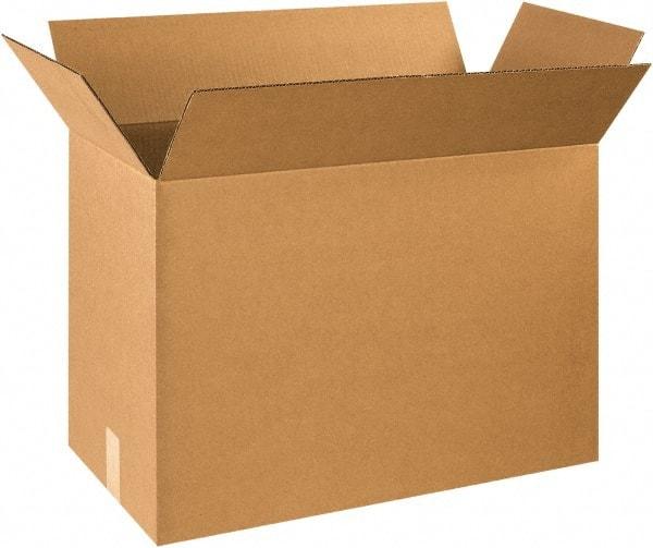 Made in USA - 12" Wide x 24" Long x 18" High Rectangle Corrugated Shipping Box - 1 Wall, Kraft (Color), 65 Lb Capacity - USA Tool & Supply