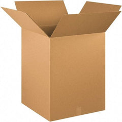 Made in USA - 20" Wide x 20" Long x 26" High Rectangle Corrugated Shipping Box - 1 Wall, Kraft (Color), 65 Lb Capacity - USA Tool & Supply