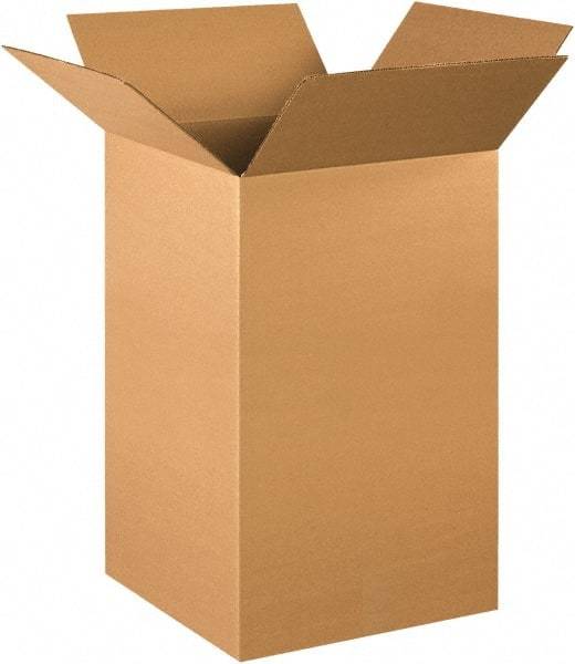 Made in USA - 16" Wide x 16" Long x 30" High Rectangle Corrugated Shipping Box - 1 Wall, Kraft (Color), 65 Lb Capacity - USA Tool & Supply