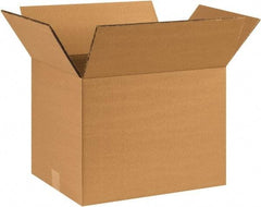 Made in USA - 10" Wide x 16" Long x 10" High Rectangle Heavy Duty Corrugated Box - 2 Walls, Kraft (Color), 100 Lb Capacity - USA Tool & Supply