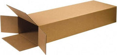 Made in USA - 4" Wide x 14" Long x 52" High Rectangle Corrugated Shipping Box - 1 Wall, Kraft (Color), 65 Lb Capacity - USA Tool & Supply