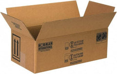 Made in USA - 5-1/8" Wide x 10-1/4" Long x 6-3/16" High Rectangle Corrugated Shipping Box - 1 Wall, Kraft (Color), 95 Lb Capacity - USA Tool & Supply