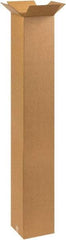 Made in USA - 10" Wide x 10" Long x 60" High Rectangle Corrugated Shipping Box - 1 Wall, Kraft (Color), 65 Lb Capacity - USA Tool & Supply
