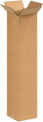 Made in USA - 8" Wide x 8" Long x 38" High Rectangle Corrugated Shipping Box - 1 Wall, Kraft (Color), 65 Lb Capacity - USA Tool & Supply