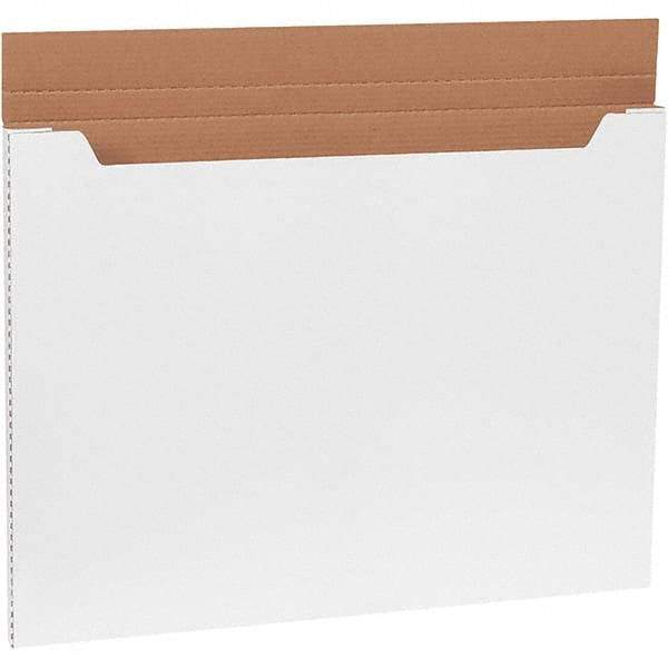 Made in USA - 22-1/2" Wide x 30" Long x 1" High Rectangle Crush Proof Mailers - 1 Wall, White - USA Tool & Supply