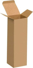 Made in USA - 2-1/2" Wide x 2-1/2" Long x 8" High Rectangle Chipboard Box - 1 Wall, Kraft (Color) - USA Tool & Supply