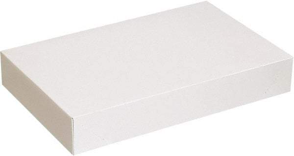 Made in USA - 14" Wide x 24" Long x 4" High Rectangle Chipboard Box - 1 Wall, White - USA Tool & Supply