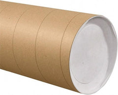 Made in USA - 8" Diam x 60" Long Round Jumbo Mailing Tubes - 1 Wall, Kraft (Color) - USA Tool & Supply