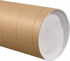 Made in USA - 10" Diam x 36" Long Round Jumbo Mailing Tubes - 1 Wall, Kraft (Color) - USA Tool & Supply