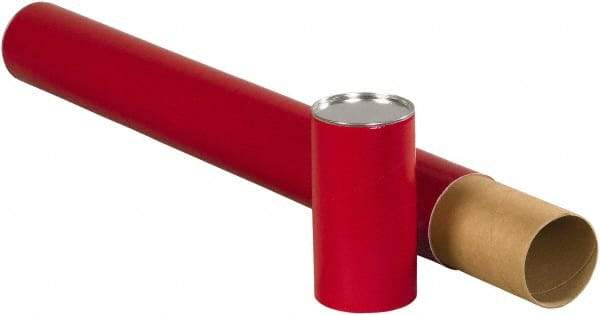 Made in USA - 3" Diam x 30" Long Round Telescoping Mailing Tubes - 2 Walls, Red - USA Tool & Supply