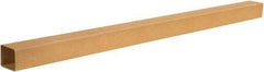 Made in USA - 4" Wide x 4" Long x 72" High Rectangle Telescoping Box - 1 Wall, Kraft (Color), 65 Lb Capacity - USA Tool & Supply