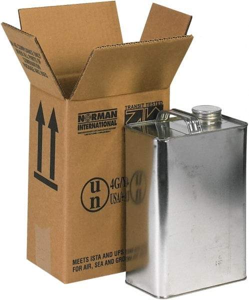 Made in USA - 4-5/16" Wide x 6-3/4" Long x 10-3/8" High Rectangle Corrugated Shipping Box - 2 Walls, Kraft (Color), 120 Lb Capacity - USA Tool & Supply