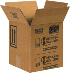 Made in USA - 8-1/2" Wide x 8-1/2" Long x 9-5/16" High Rectangle Corrugated Shipping Box - 1 Wall, Kraft (Color), 95 Lb Capacity - USA Tool & Supply