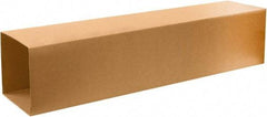 Made in USA - 12" Wide x 12" Long x 48" High Rectangle Telescoping Box - 1 Wall, Kraft (Color), 65 Lb Capacity - USA Tool & Supply