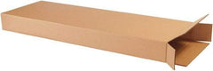 Made in USA - 4" Wide x 14" Long x 42" High Rectangle Corrugated Shipping Box - 1 Wall, Kraft (Color), 65 Lb Capacity - USA Tool & Supply