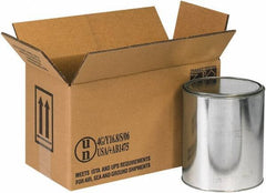 Made in USA - 6-7/8" Wide x 14-1/8" Long x 7-7/8" High Rectangle Corrugated Shipping Box - 2 Walls, Kraft (Color), 95 Lb Capacity - USA Tool & Supply