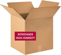 Made in USA - 18" Wide x 18" Long x 18" High Square Corrugated Shipping Box - 1 Wall, Kraft (Color), 120 Lb Capacity - USA Tool & Supply